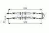 OPEL 09127787 Cable, parking brake